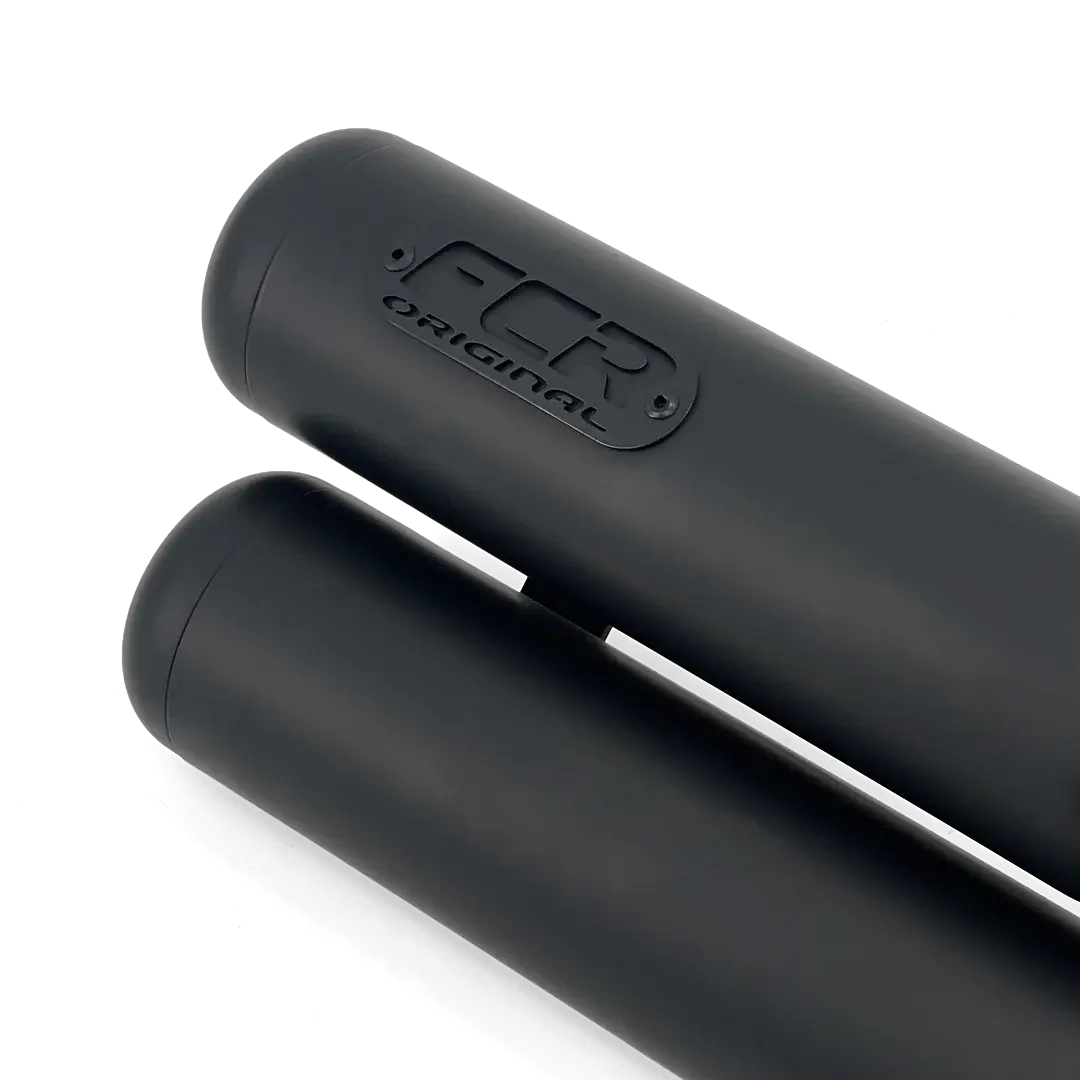 Détail silencieux FCR Accessoires Triumph 400 finition noir mat