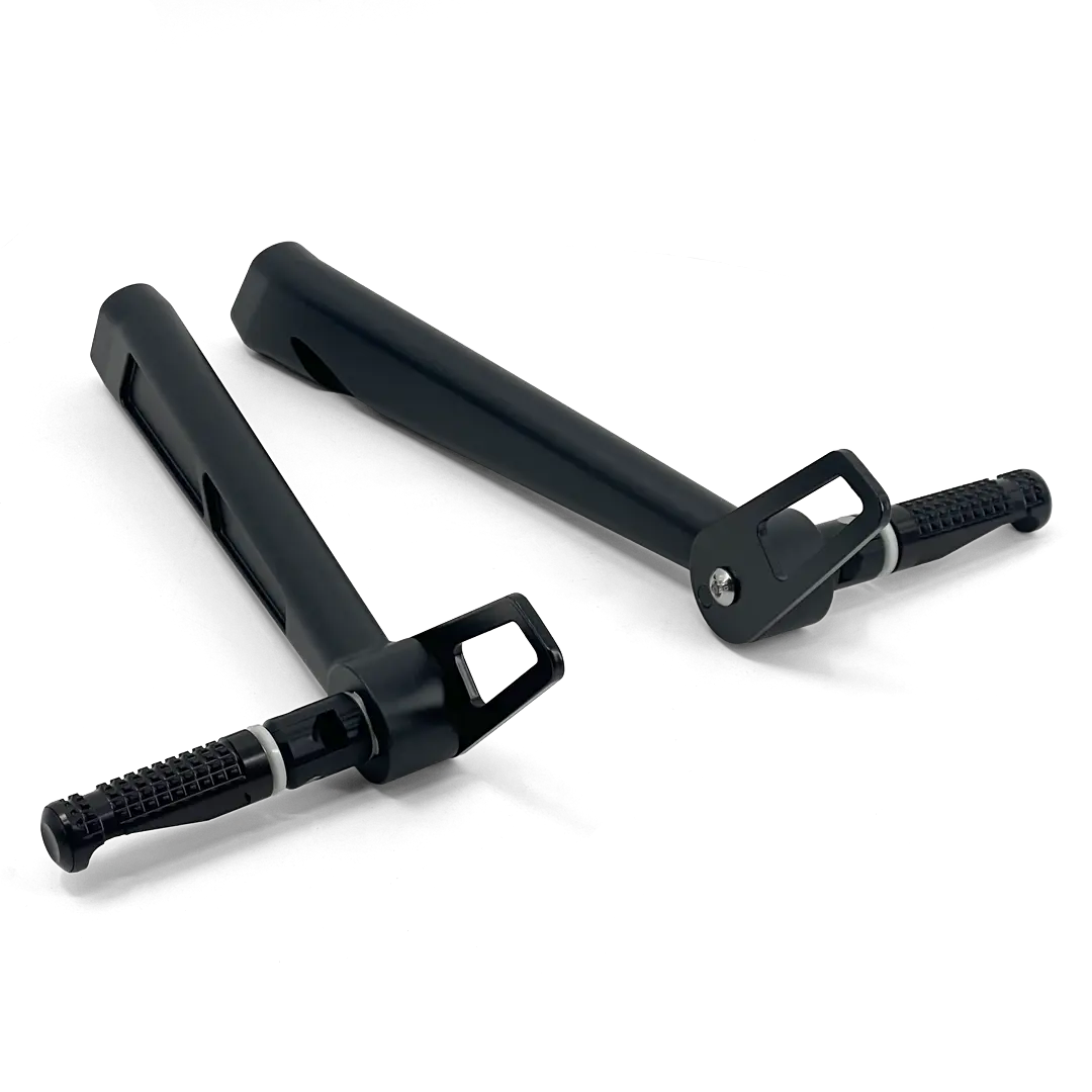 Supports repose-pieds passager FCR Accessoires pour BMW R nineT, vue arrière et fixation châssis