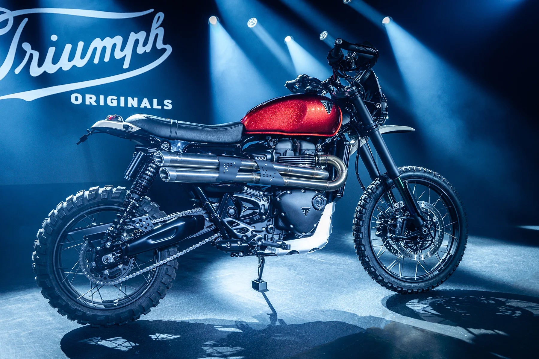 Kettenschutz Aluminium | Triumph Scrambler 1200 - Foto 3 in Anwendung