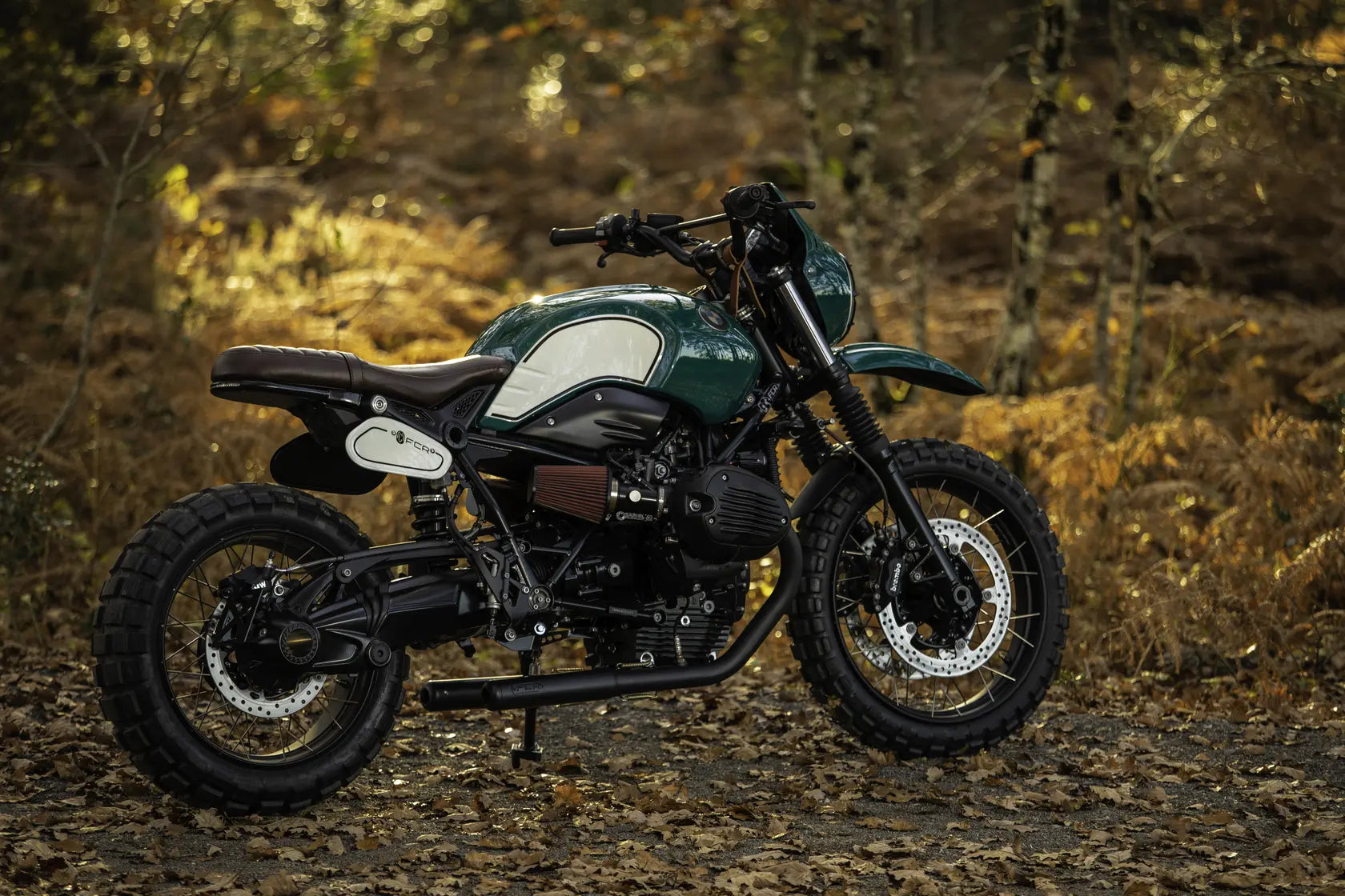 Seitliche Startnummerntafeln | BMW R NineT - photo 2 en situation