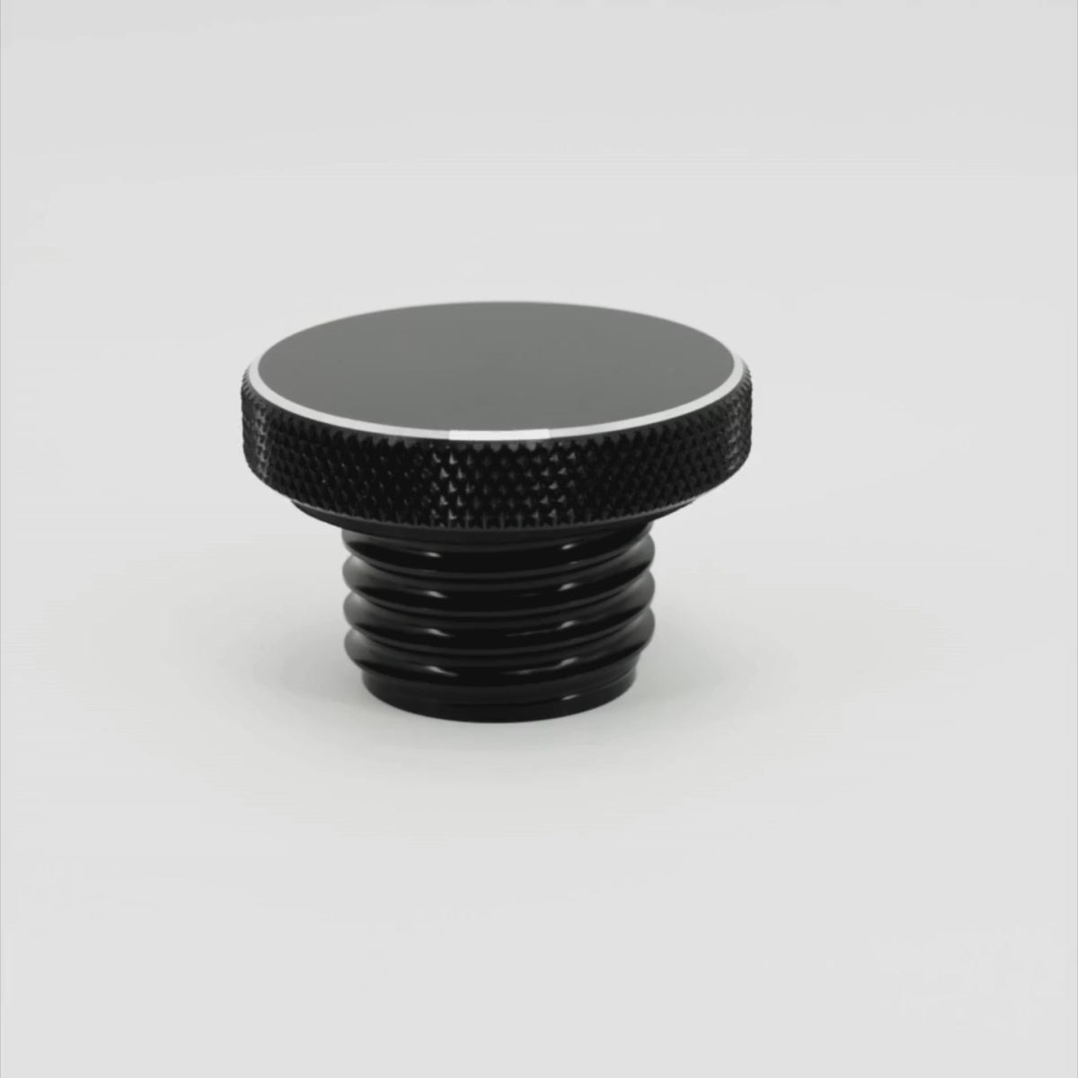 Vue 360° bouchon de réservoir Le Billet finition noire pour Triumph Modern Classic