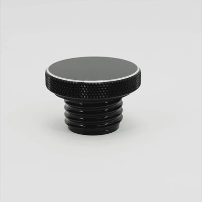 Vue 360° bouchon de réservoir Le Billet finition noire pour Triumph Modern Classic